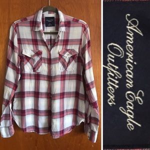 American Eagle Outfitters 100% cotton button-down